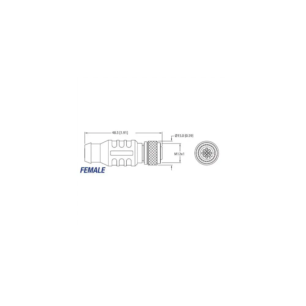 Marine Network Cable Terminator - Used To Terminate Both Ends Of The Trunk Line - MTNTR-CF - view 2